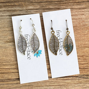 Filigree Leaf Earrings