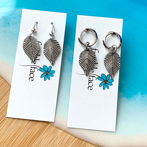 Antique leaf earrings