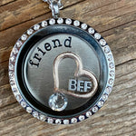 Glass Locket Friend Necklace