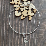 Simple charm bangle