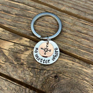 No Matter Where Keychain
