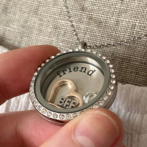Glass Locket Friend Necklace