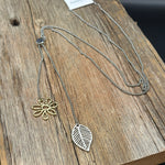Flower & Leaf Necklace