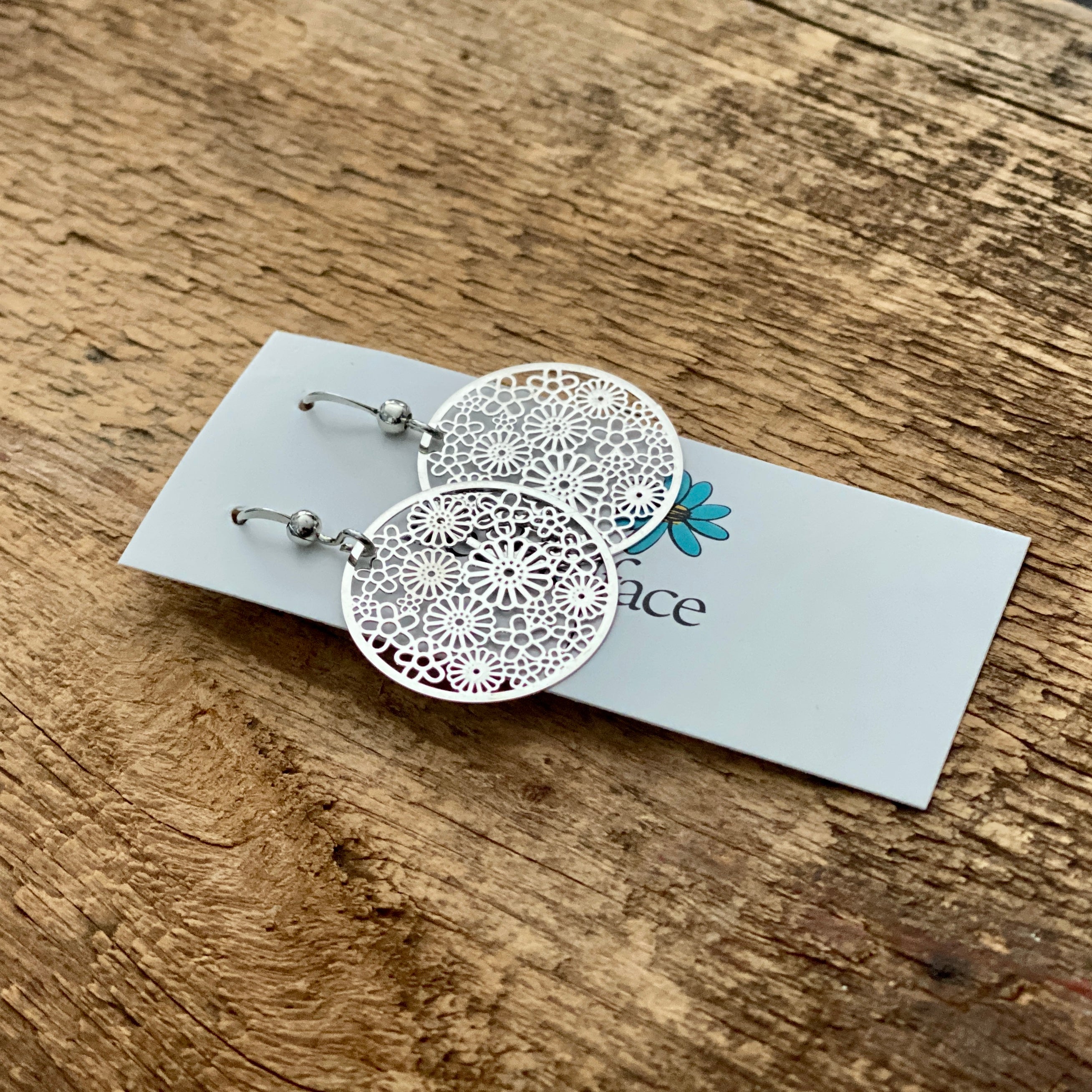Flower Collage Hook earrings