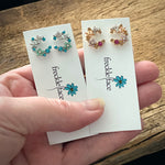 Crescent Bloom Stud Earrings