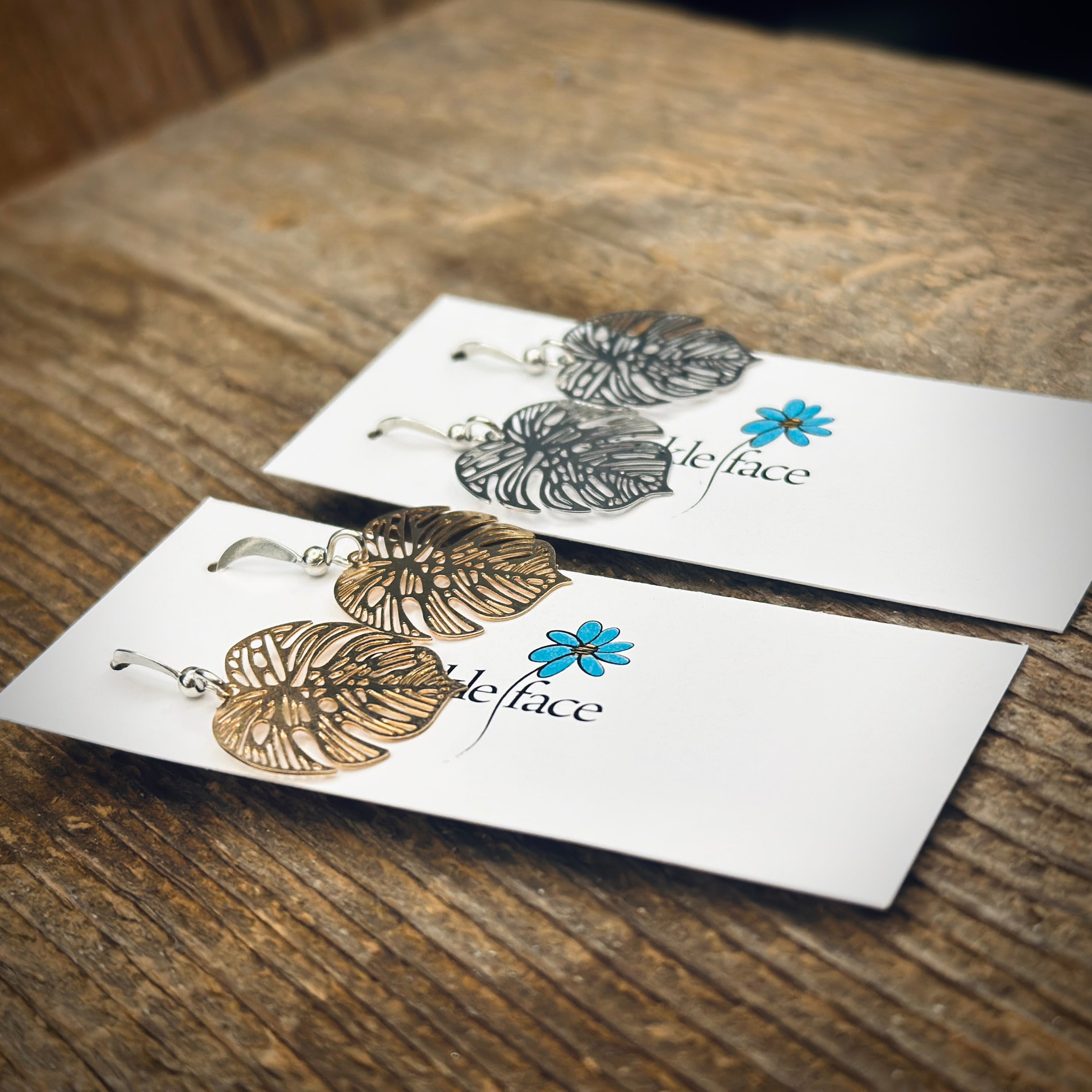 Lightweight Palm Leaf Earrings