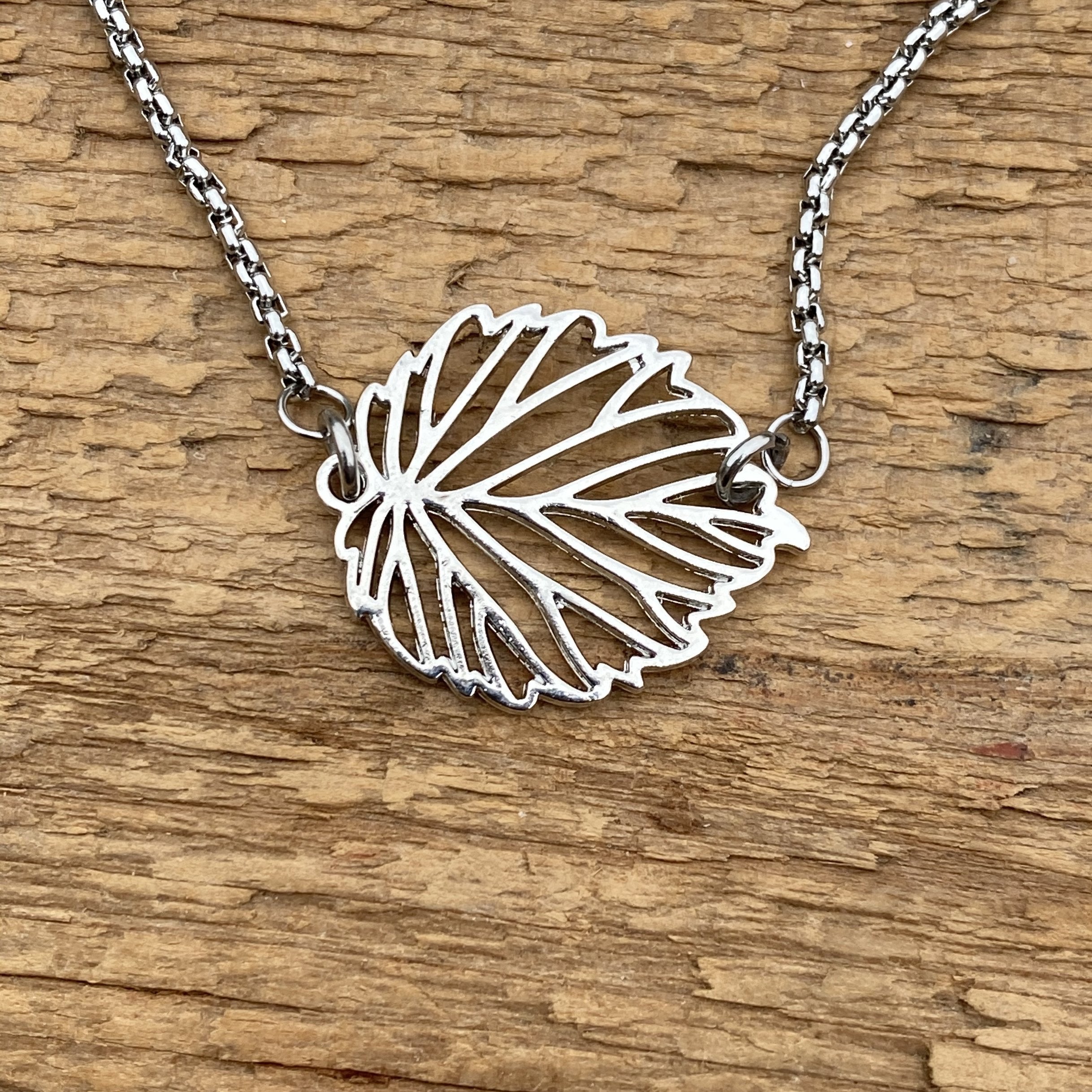 Adjustable Bracelet - Silver Leaf
