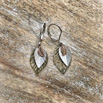 Layered Leaf Earrings