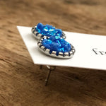 Druzy Stud Earrings - Spring colors 10mm