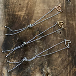 Adjustable Bracelet - Open Heart