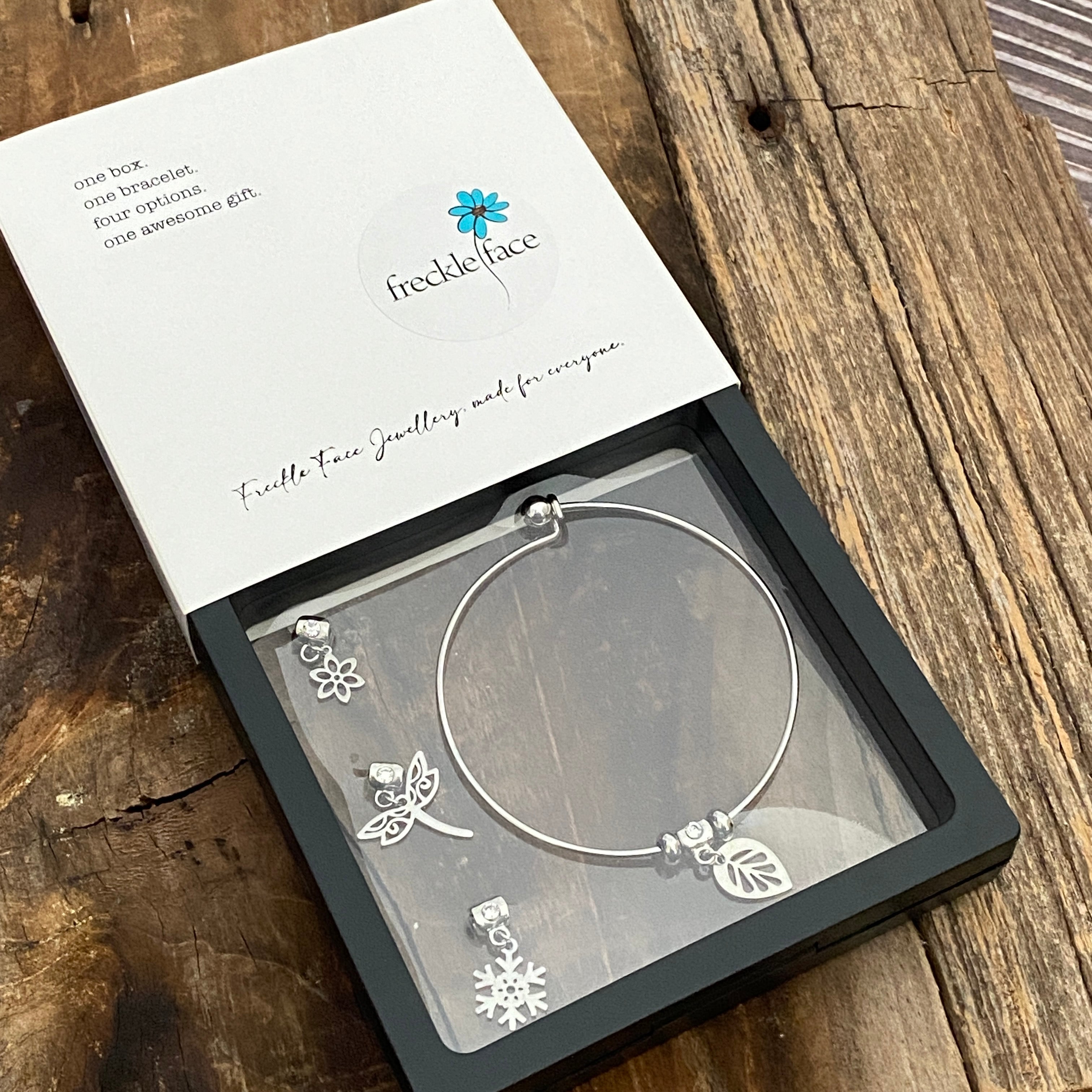 Flower Hinge Crystal Bracelet in Gift Box | Anne Klein