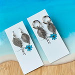 Antique leaf earrings