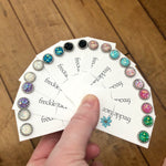Druzy Stud Earrings - Spring colors 10mm