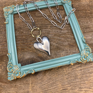 Paperclip Heart Necklace