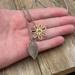 Flower & Leaf Necklace