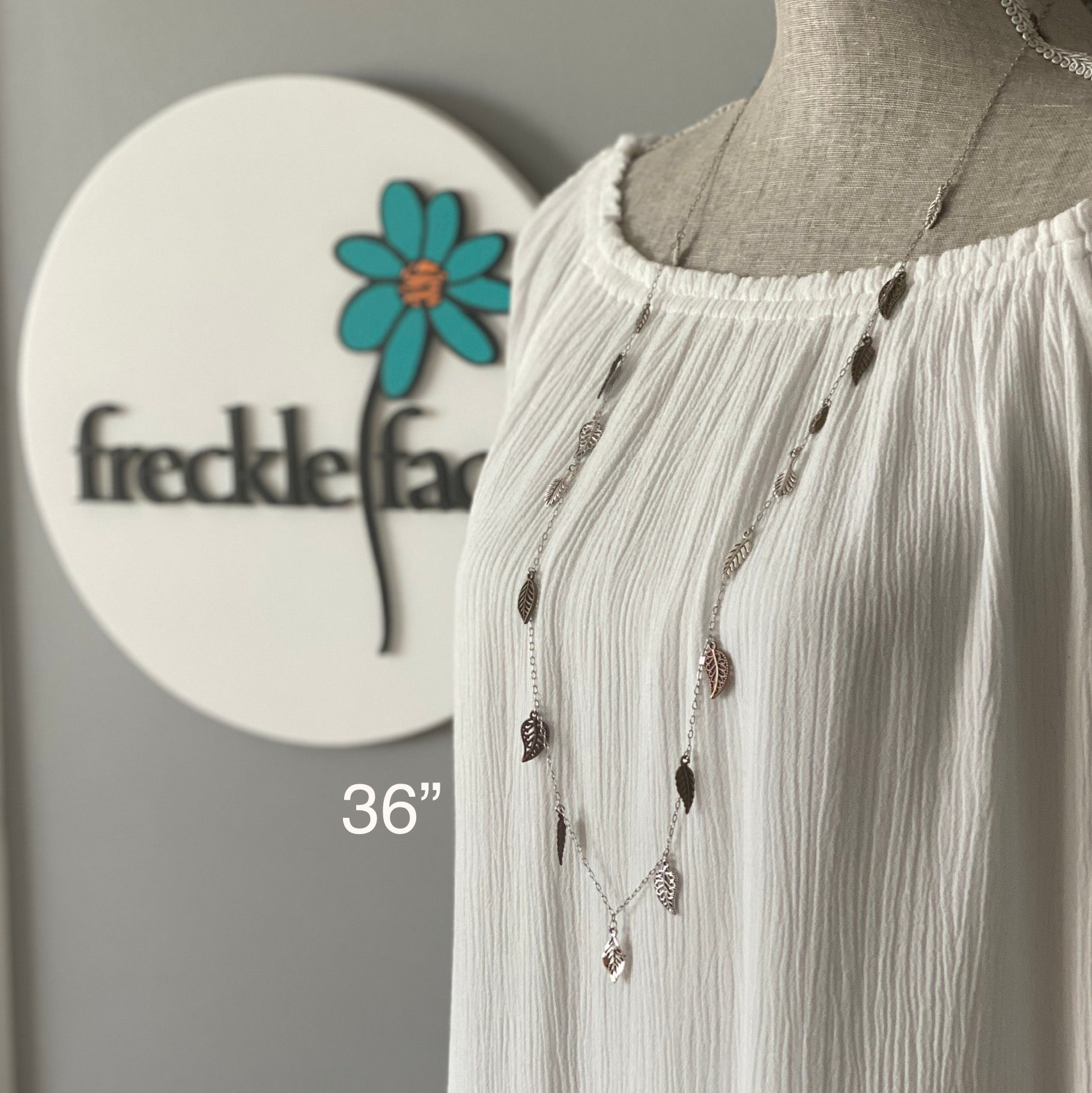 Waterfall Leaf Necklace