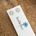 Stainless steel snowflake stud earrings