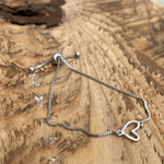 Adjustable Bracelet - Open Heart