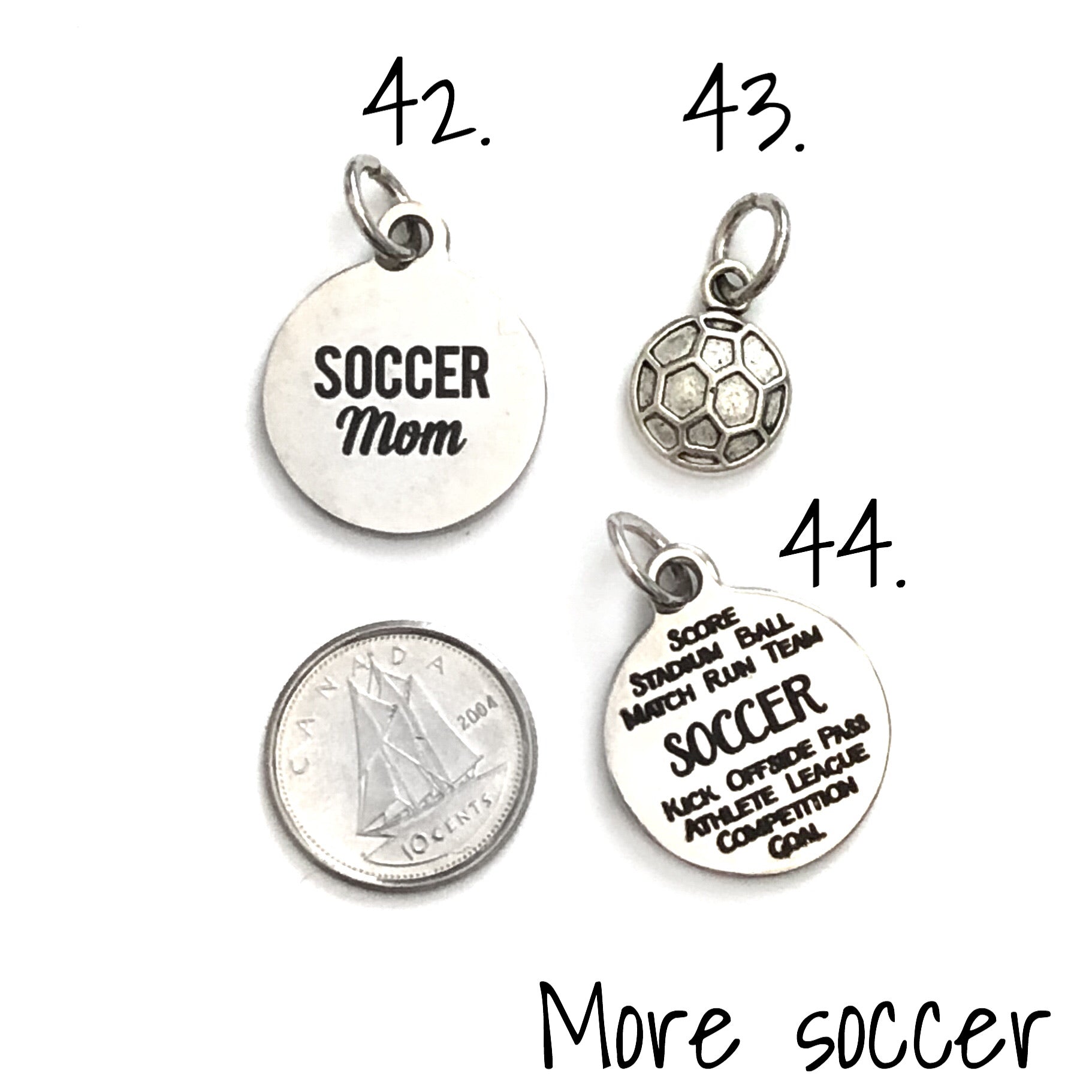 Sports charm selection