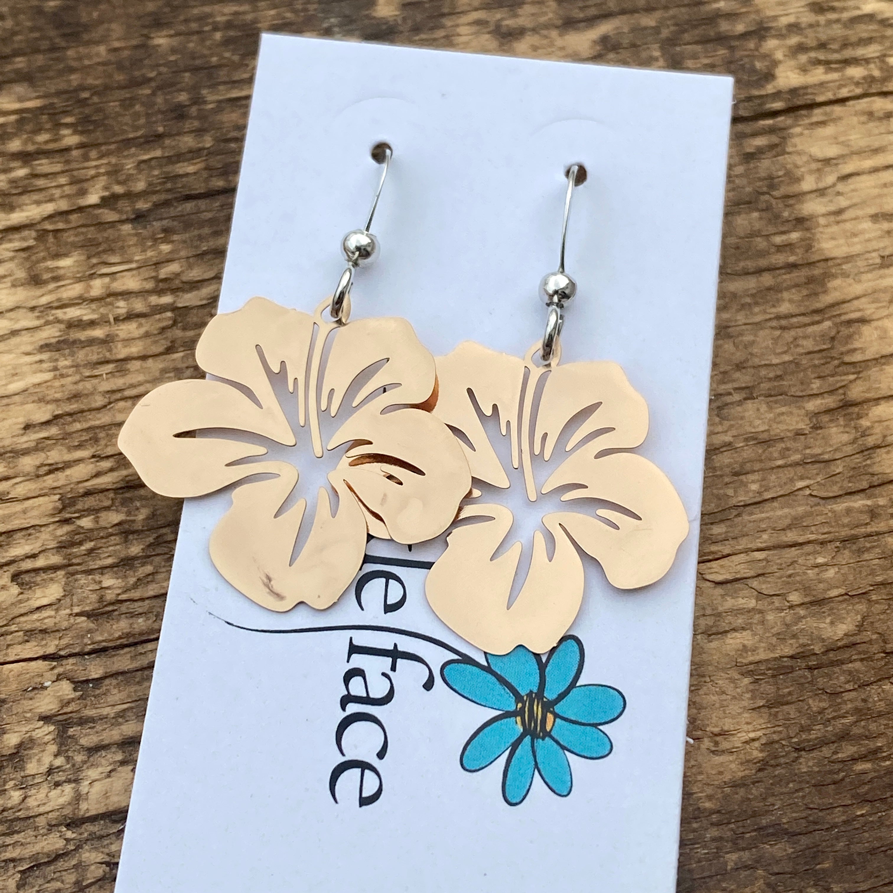Hibiscus Flower earrings
