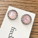 Druzy Stud Earrings - Spring colors 10mm
