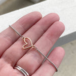 Adjustable Bracelet - Open Heart