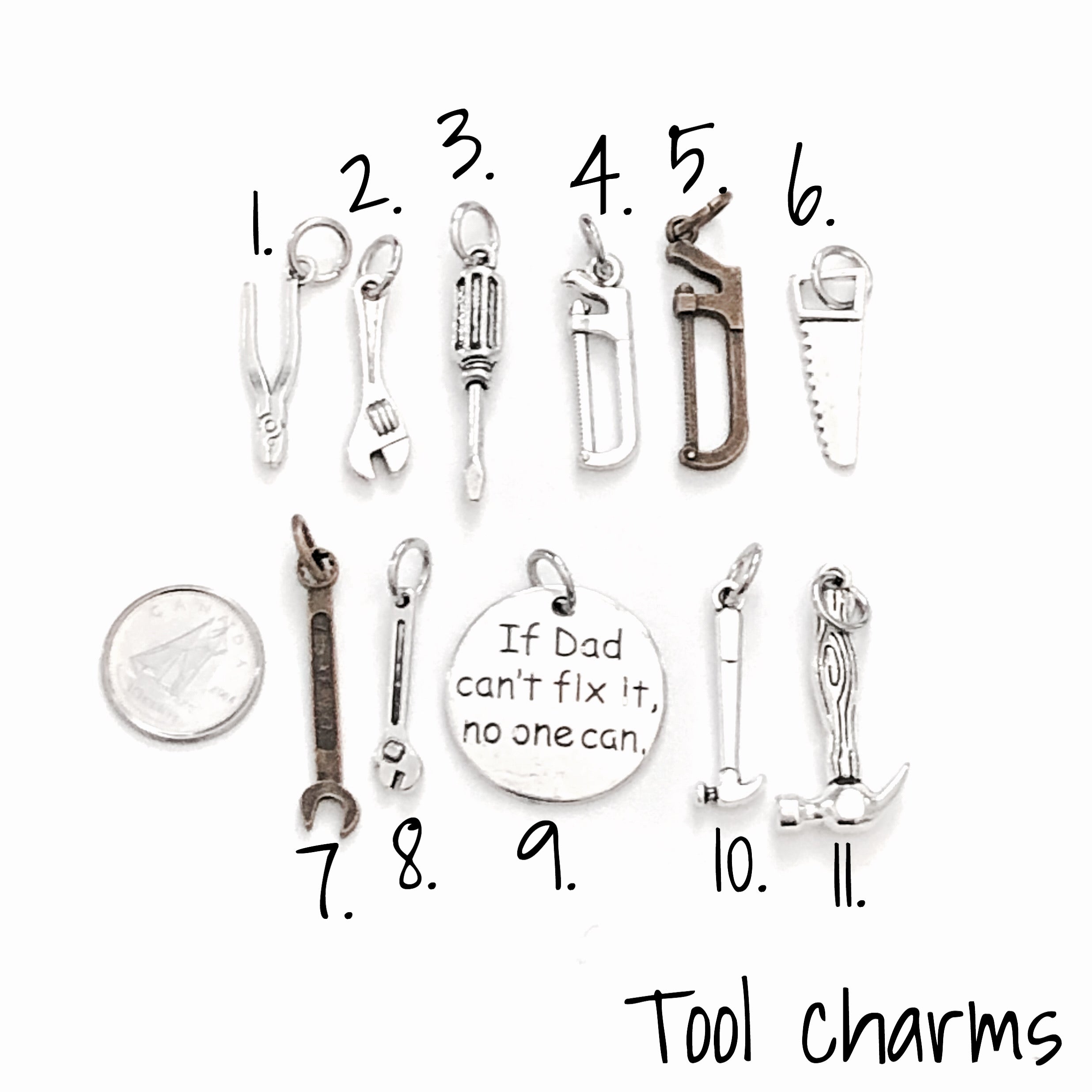 Tools charm selection