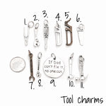 Tools charm selection