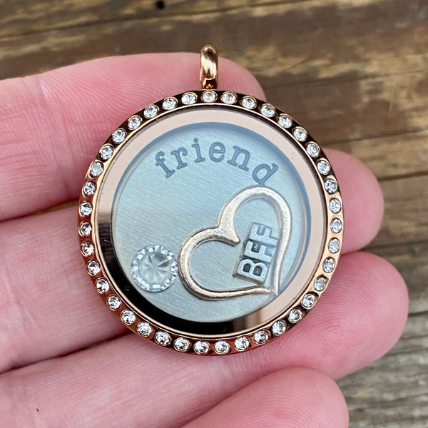 Glass Locket Friend Necklace