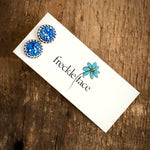 Druzy Stud Earrings - Spring colors 10mm