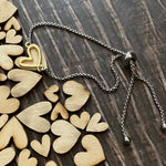 Adjustable Bracelet - Open Heart