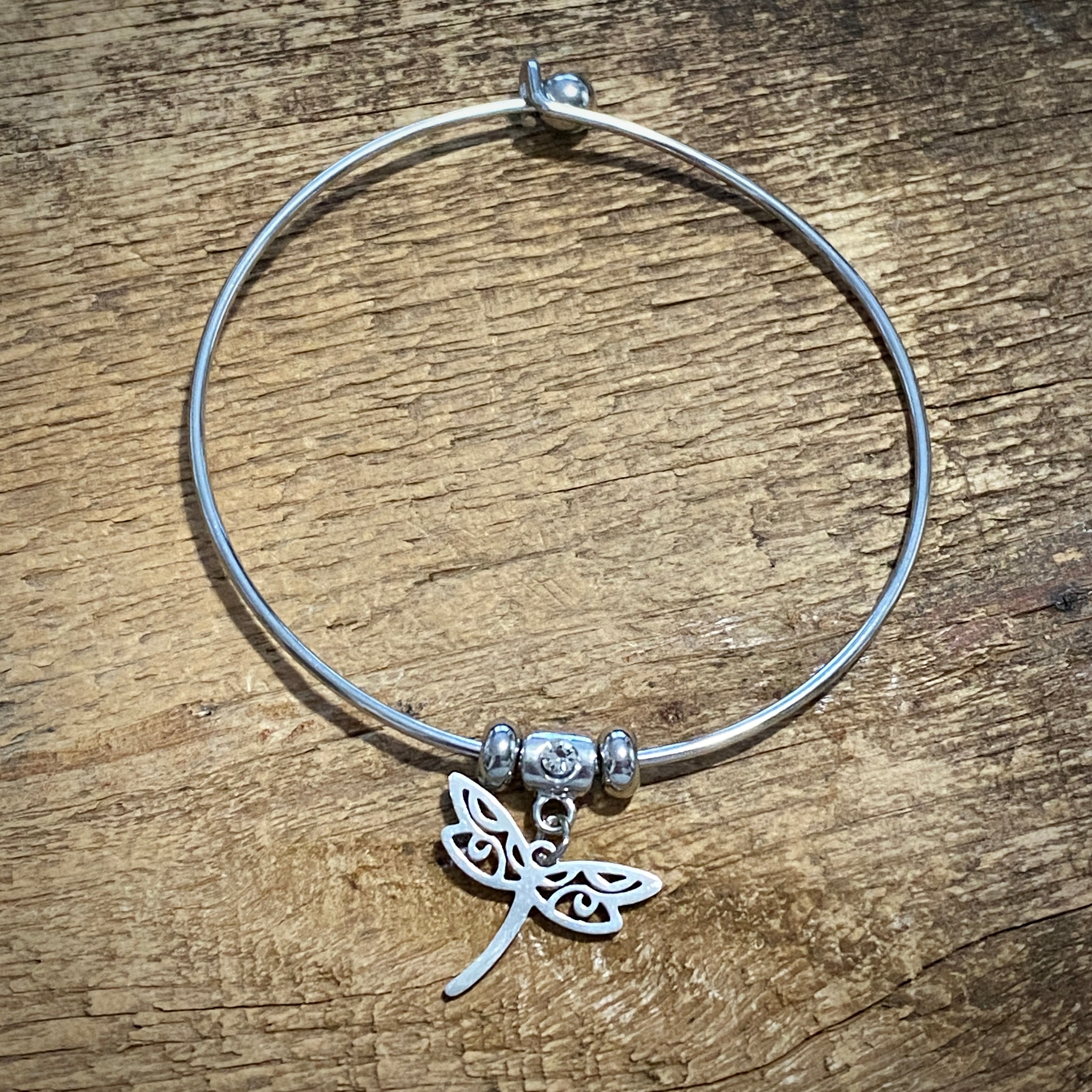 Simple charm bangle