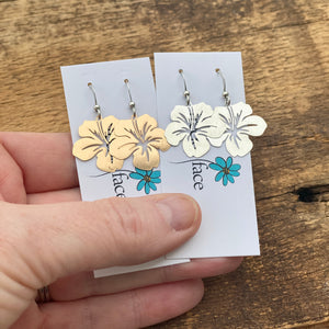 Hibiscus Flower earrings