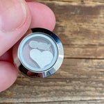 Glass Locket Rainbow Love Necklace