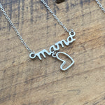 Stainless Steel Mama Necklace