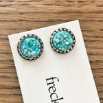 Druzy Stud Earrings - Spring colors 10mm