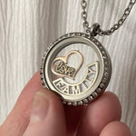 Glass Locket Family Necklace