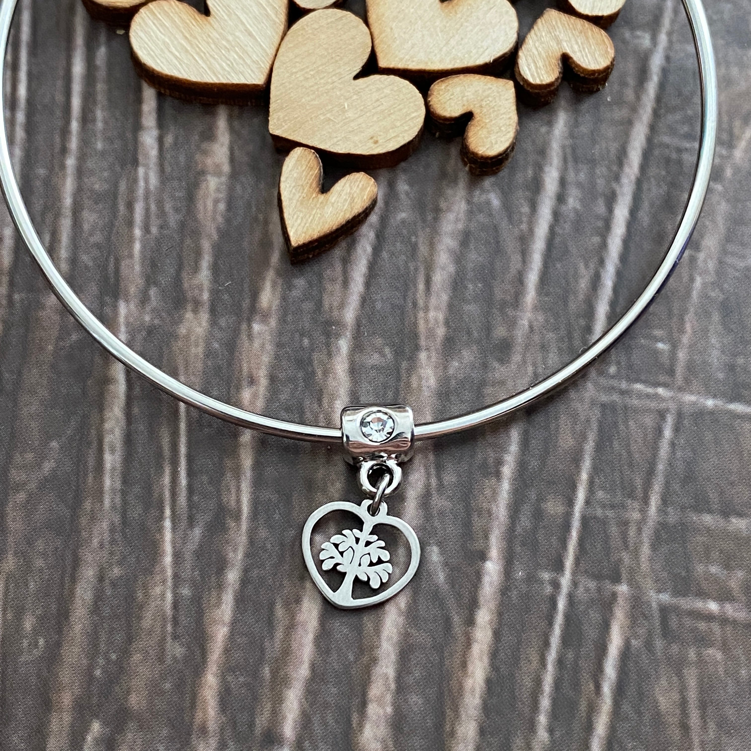 Simple charm bangle