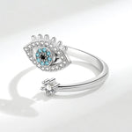 Evil Eye Spinner Ring