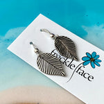 Antique leaf earrings