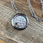 Glass Locket Love You to the Moon and Back Necklace