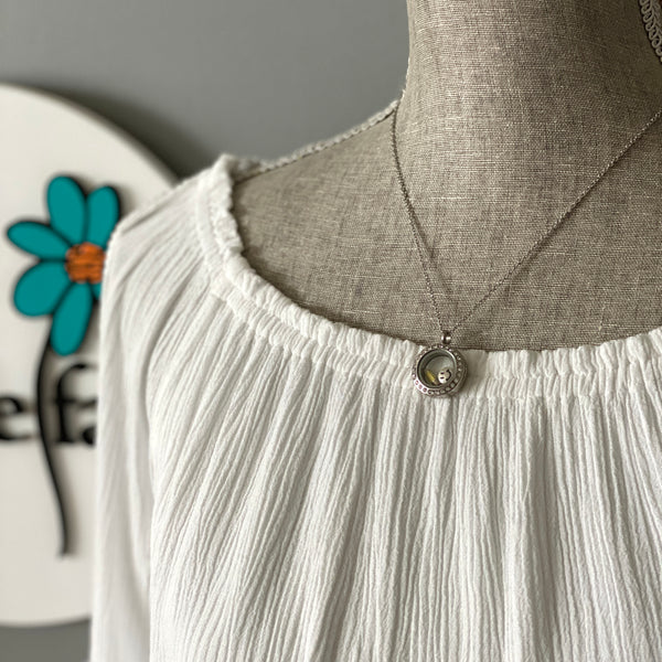 Glass Locket Teacher Necklace