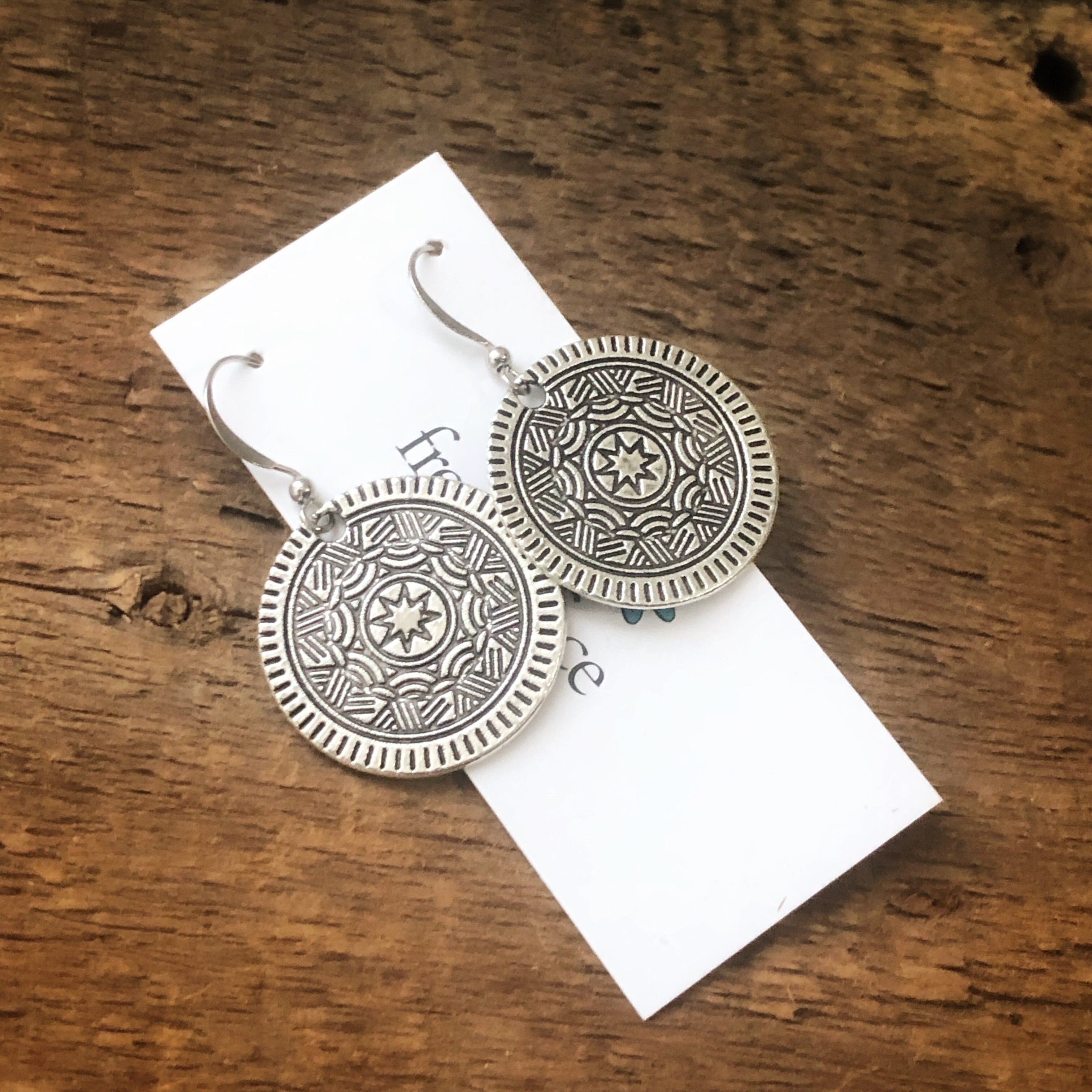Medallion Earrings Medium Size