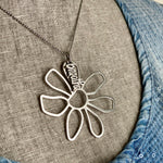 Breathe Flower Long Necklace