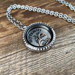 Glass Locket Family Tree Necklace