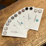 Druzy Stud Earrings - Neutrals 10mm