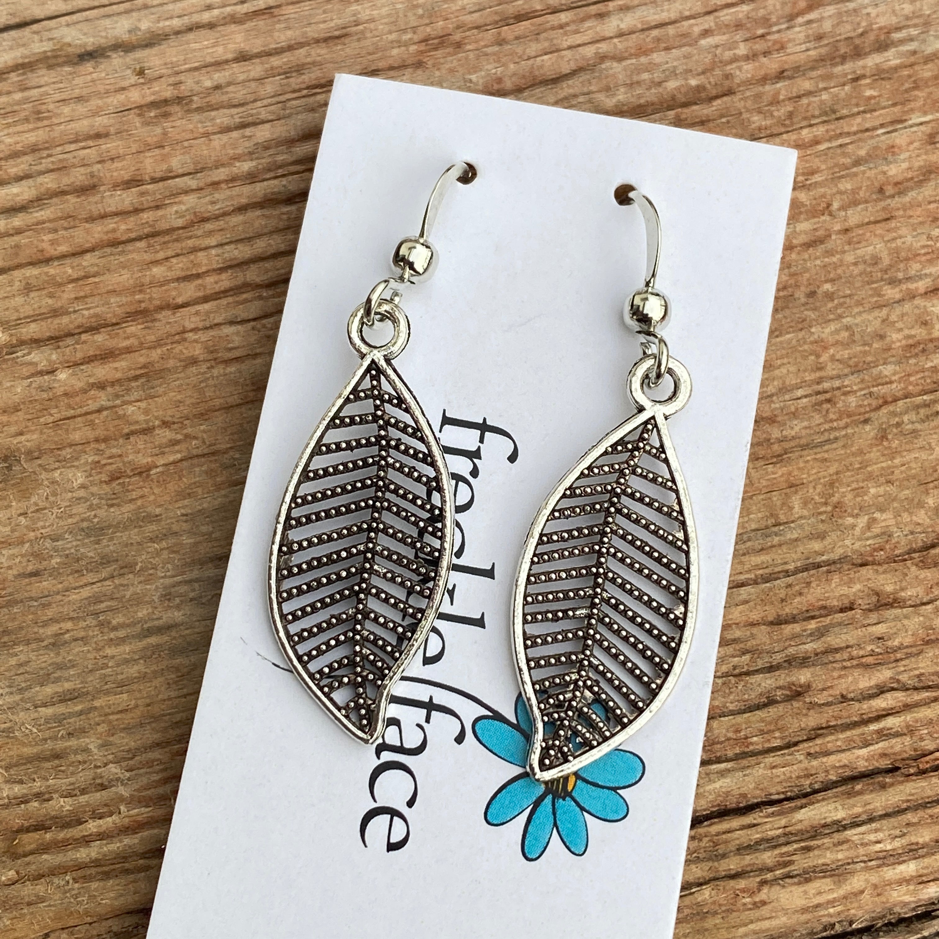 Filigree Leaf Earrings