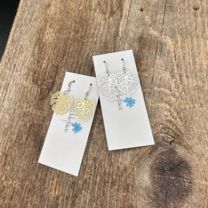 Lightweight Palm Leaf Earrings