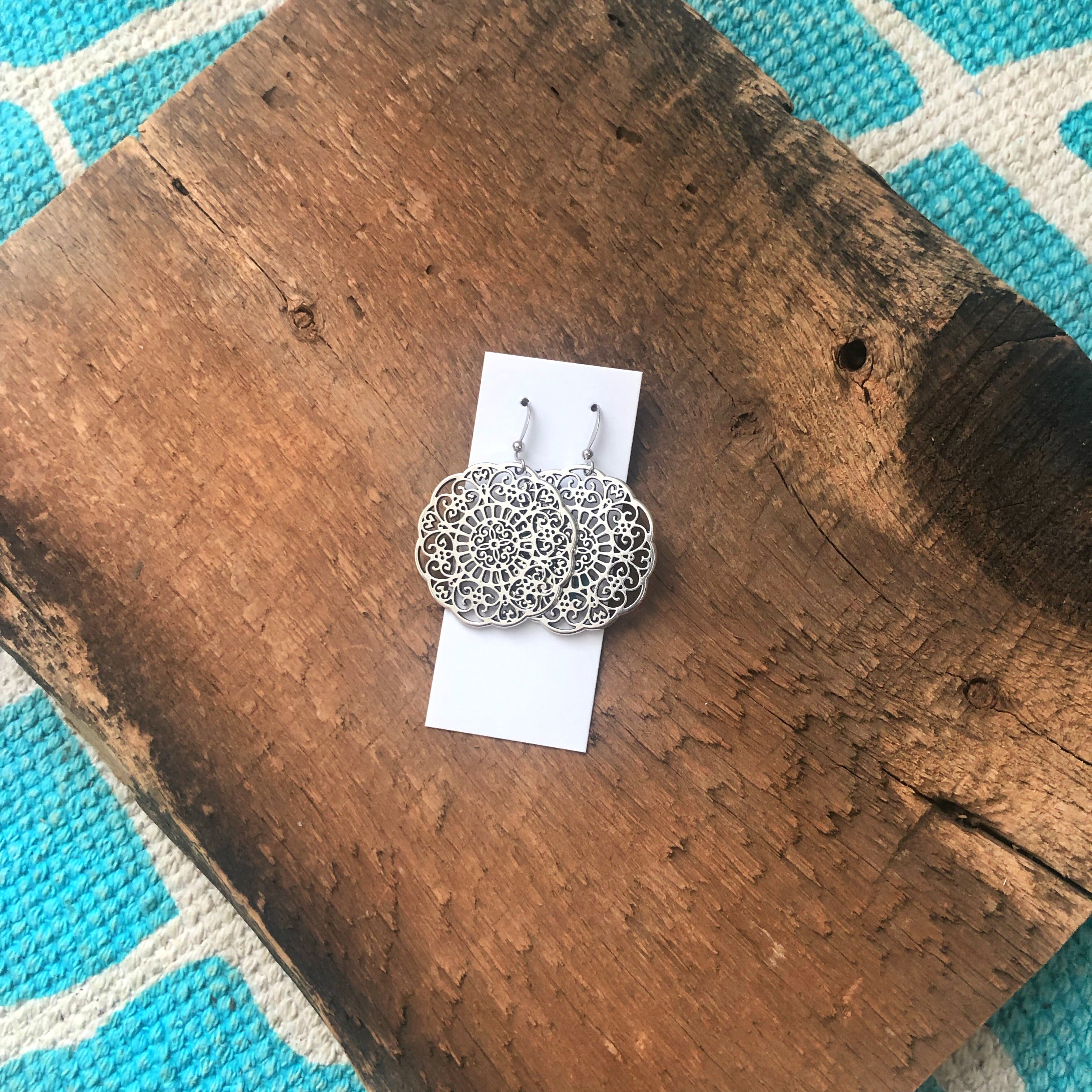 Medallion Earrings Medium Size