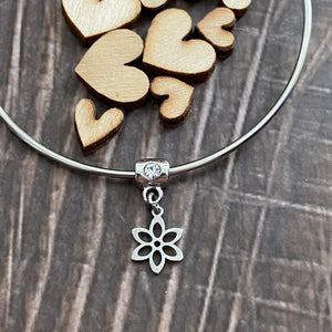 Simple charm bangle